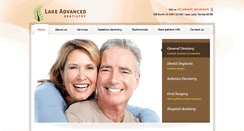 Desktop Screenshot of lakeadvanceddentistry.com